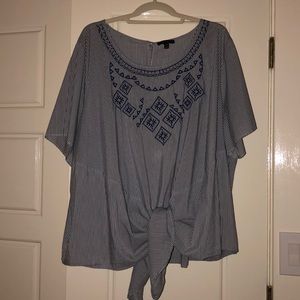 Lane Bryant Tie-Front Top